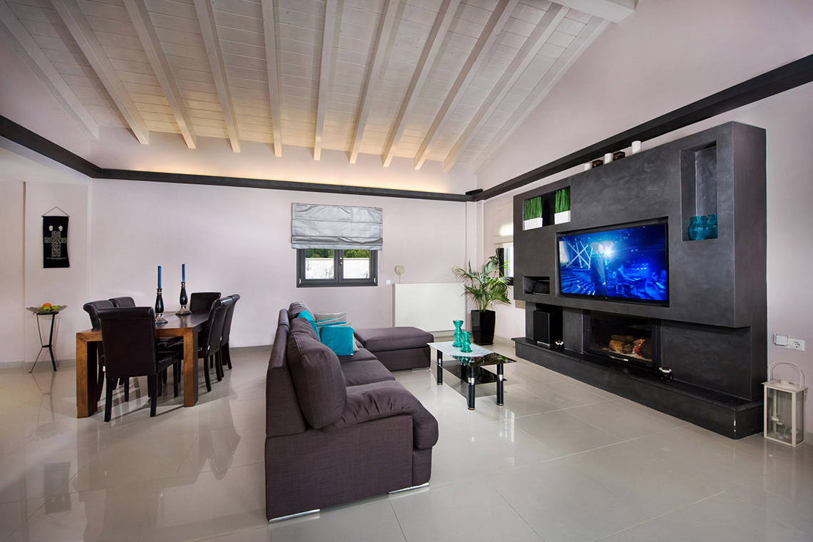 Villa in Dassia Corfu - Living Room